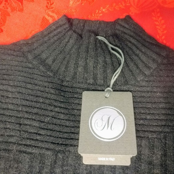 M Made in Italy Missy High Neck Modern Boxy Sweate - Picture 7 of 8